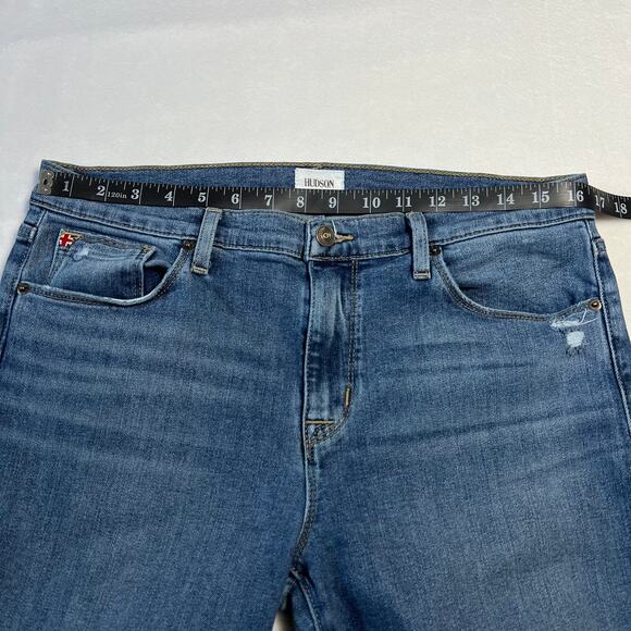Hudson Jeans Natalie Mid Rise Slim Boyfriend Jeans Size 30 Ankle Length Casual - Picture 7 of 9